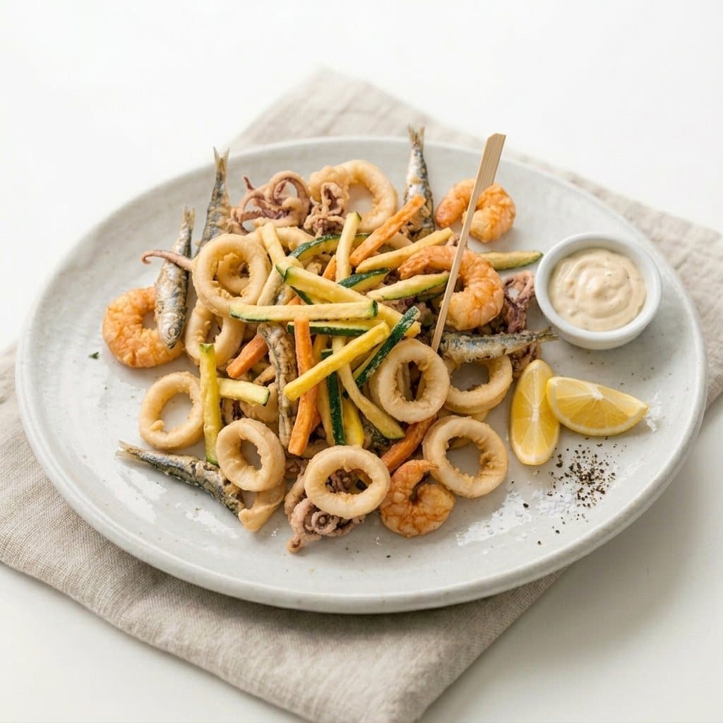 Fritto di paranza fresco dell'Adriatico