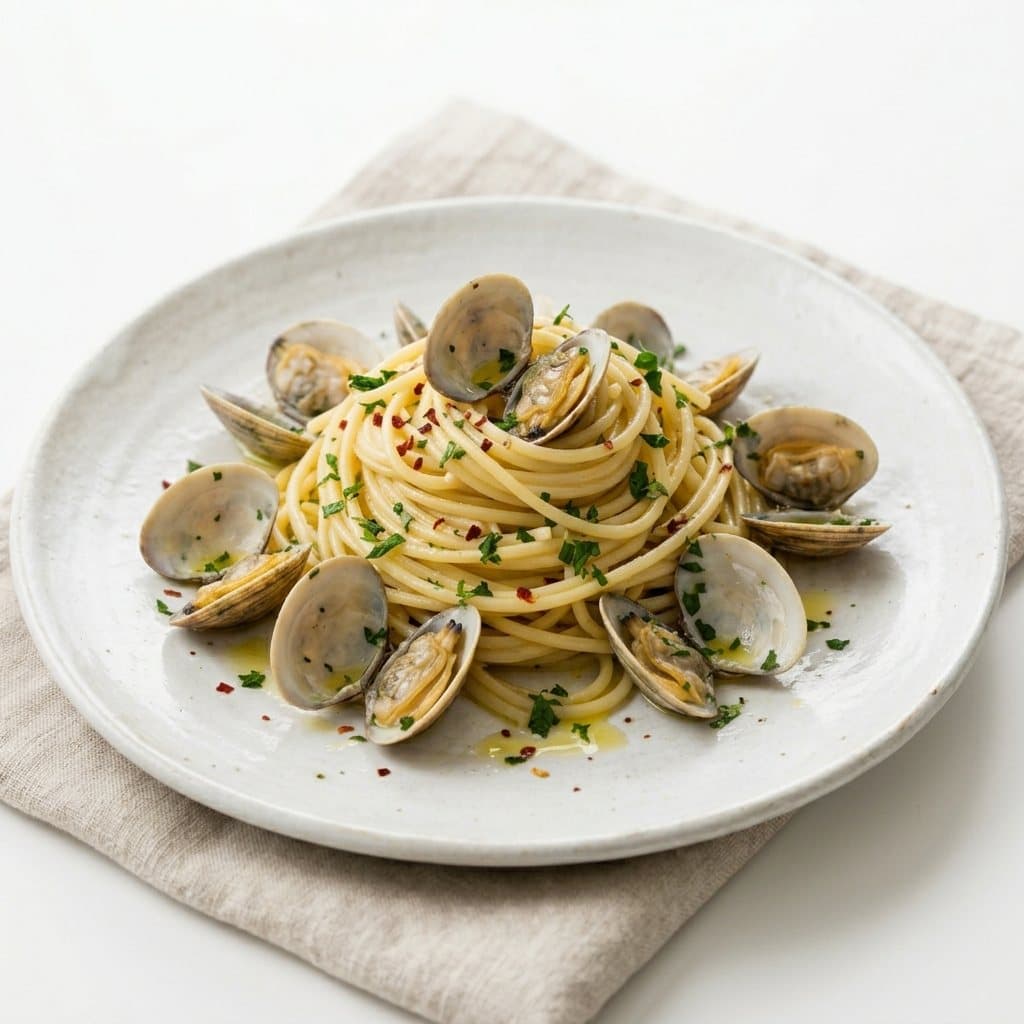 Spaghetti alle vongole della tradizione napoletana