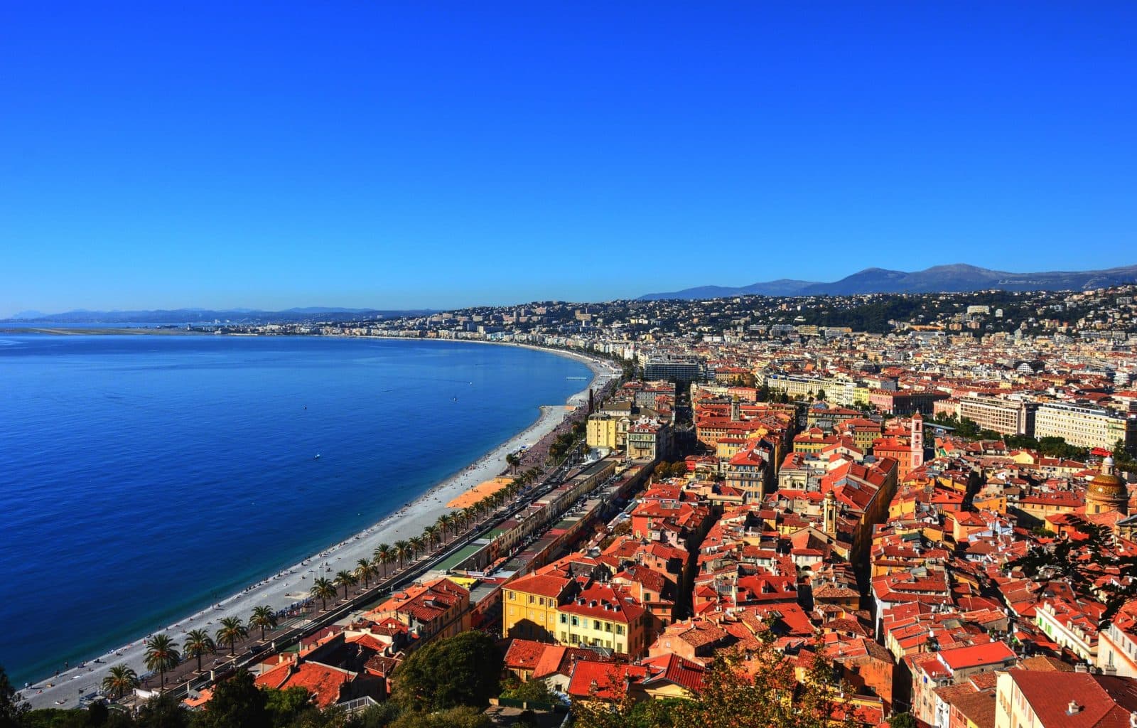 Riviera romagnola — la costa di Rimini dall'alto